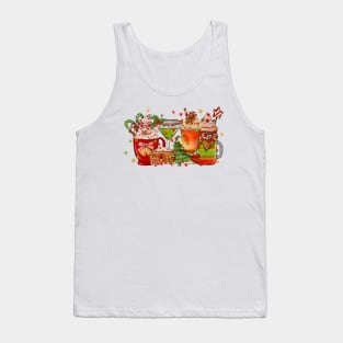 Christmas Latte Funny 2023 Tank Top